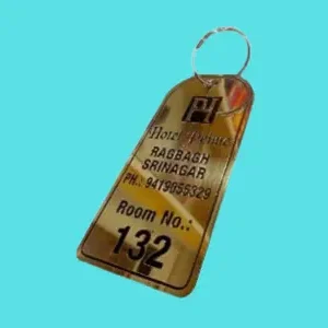 Golden Brass Keychain
