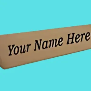 Name Plate Wood Board