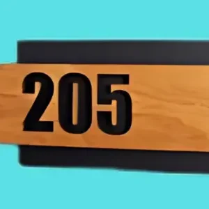 Room Number Plate Sign Wood Board