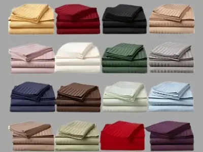 Bed Sheet Striped Colour