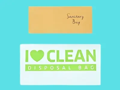 Sanitary Bag in Brown Box